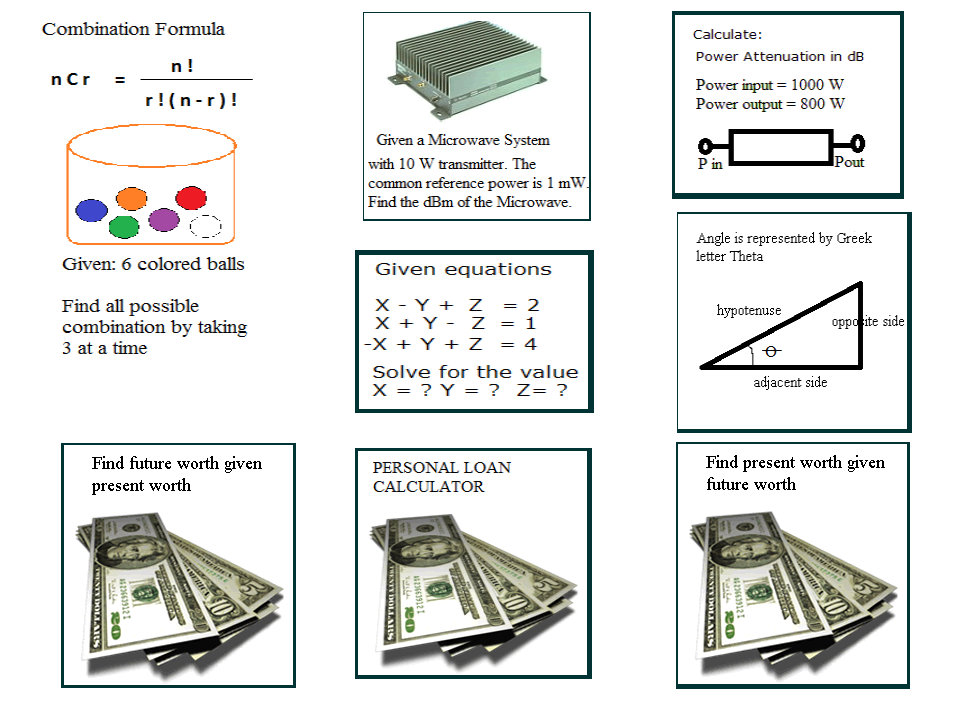 Personal Calculator Sample Page